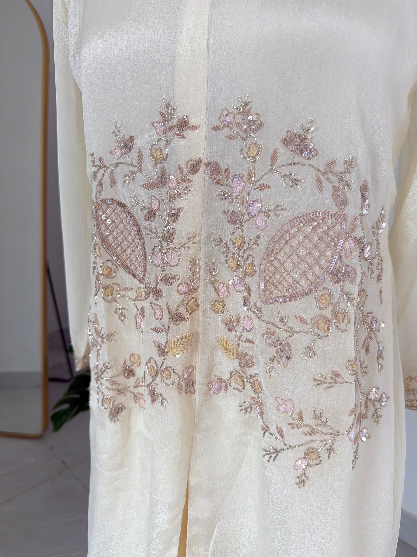 K359 - Pure Chinnon handwork coord set