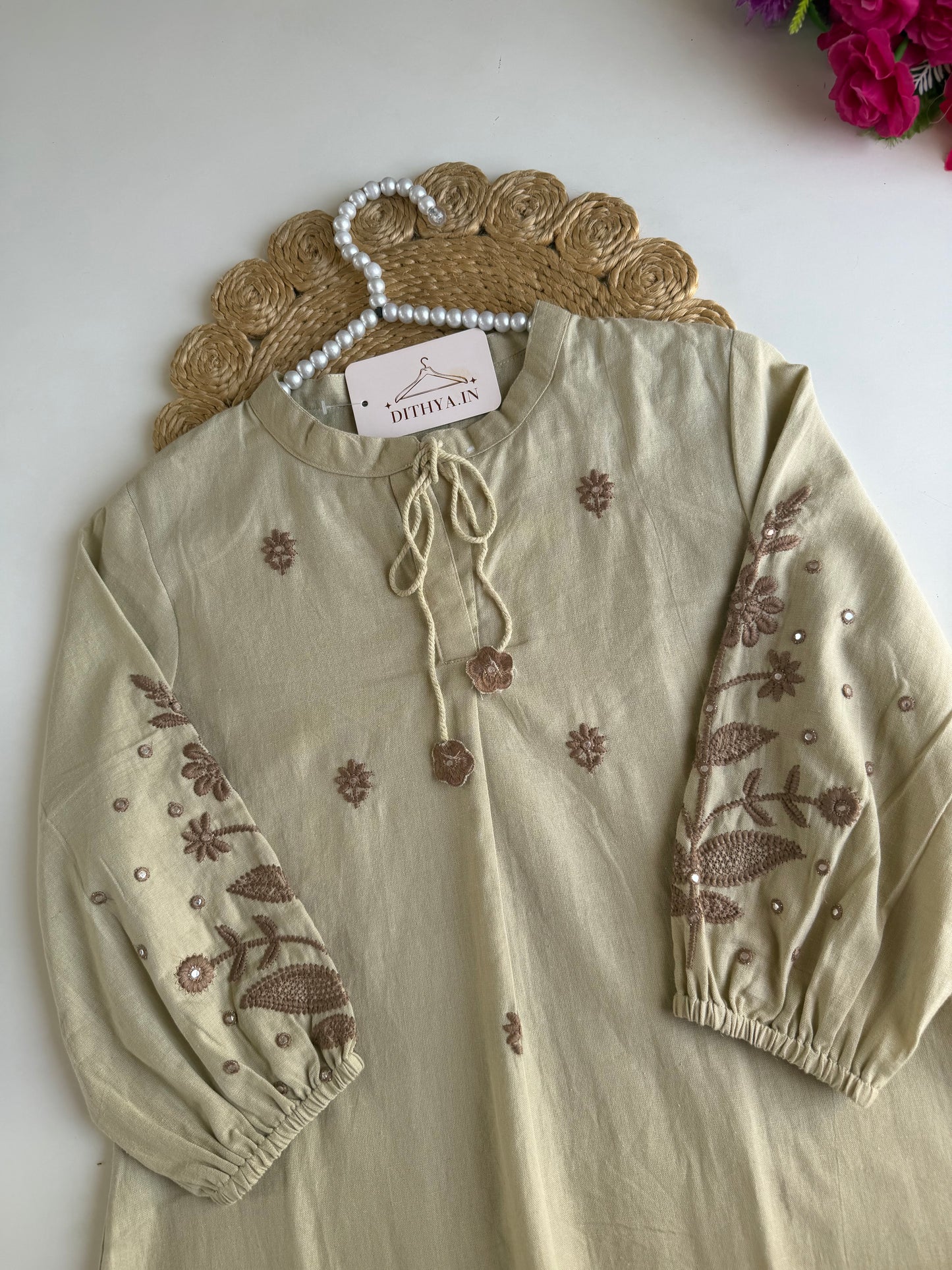 K710 - Cotton embroidered coord set
