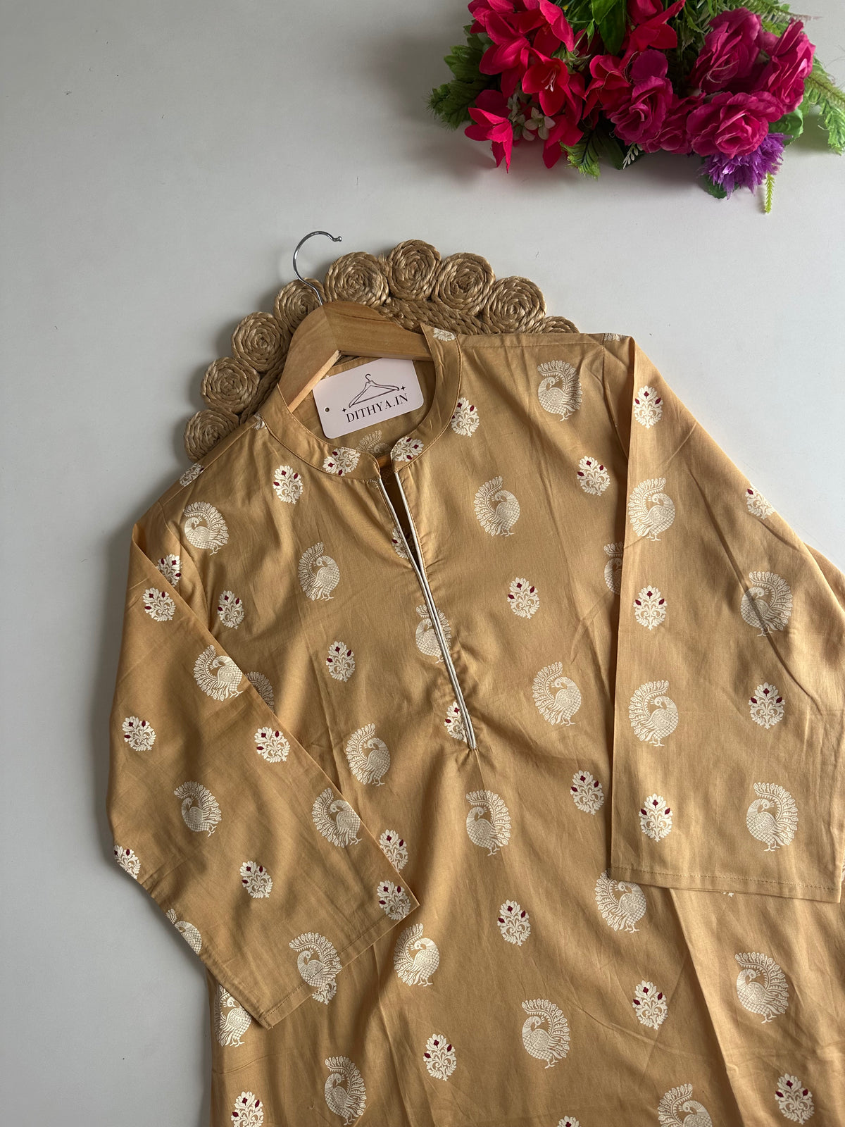 D729-Cotton straight Kurti