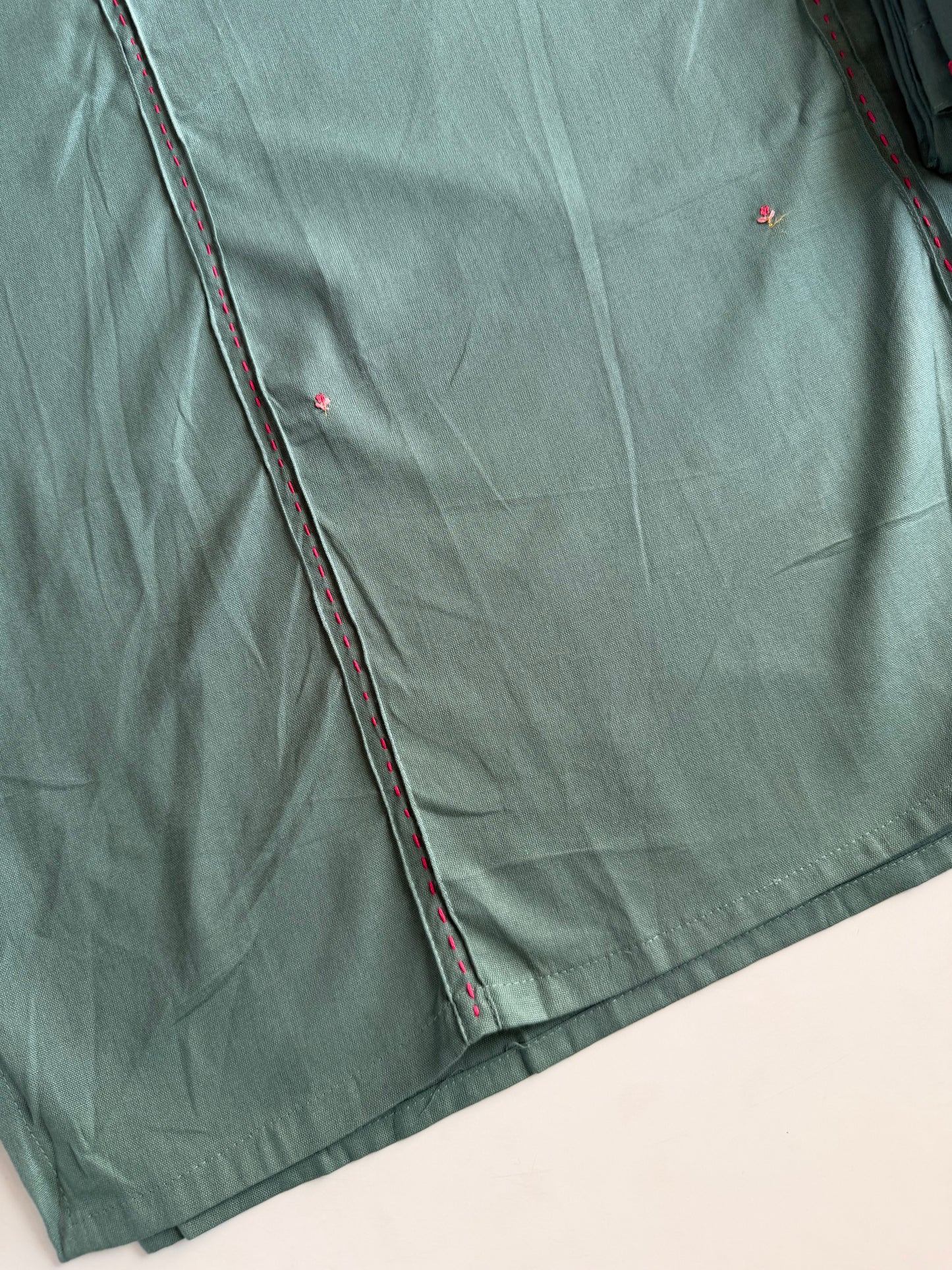 K684 - Cotton embroidered straight Kurti with pants