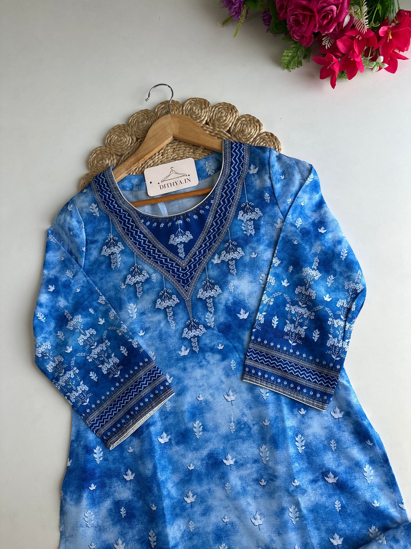 D503-Rayon straight Kurti with pants