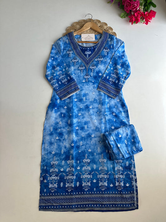 D503-Rayon straight Kurti with pants