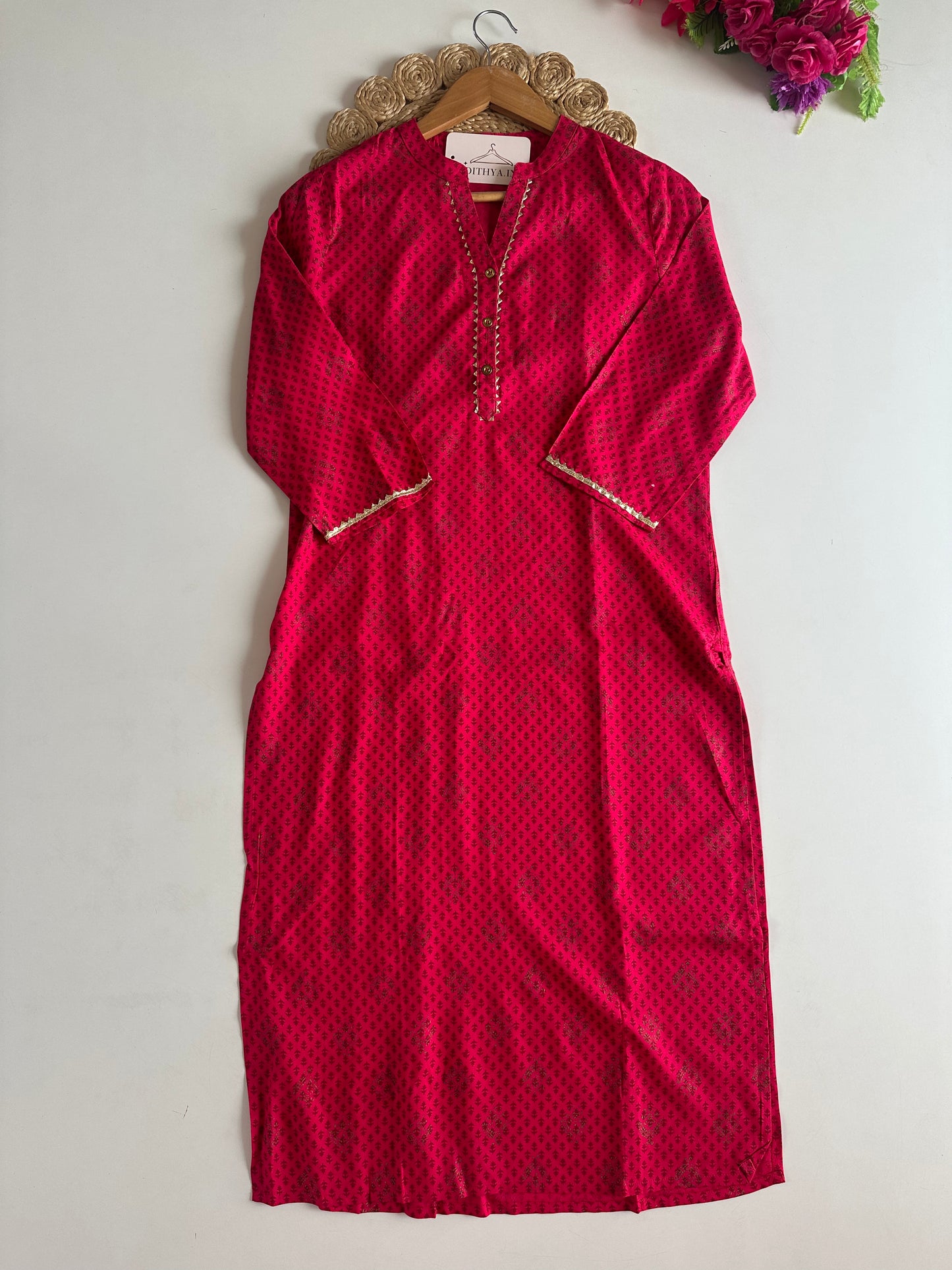 D515-Muslin straight Kurti