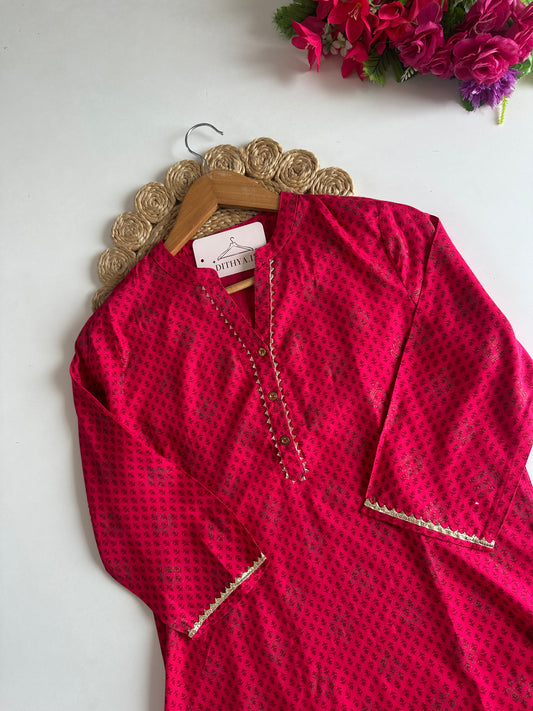 D515-Muslin straight Kurti