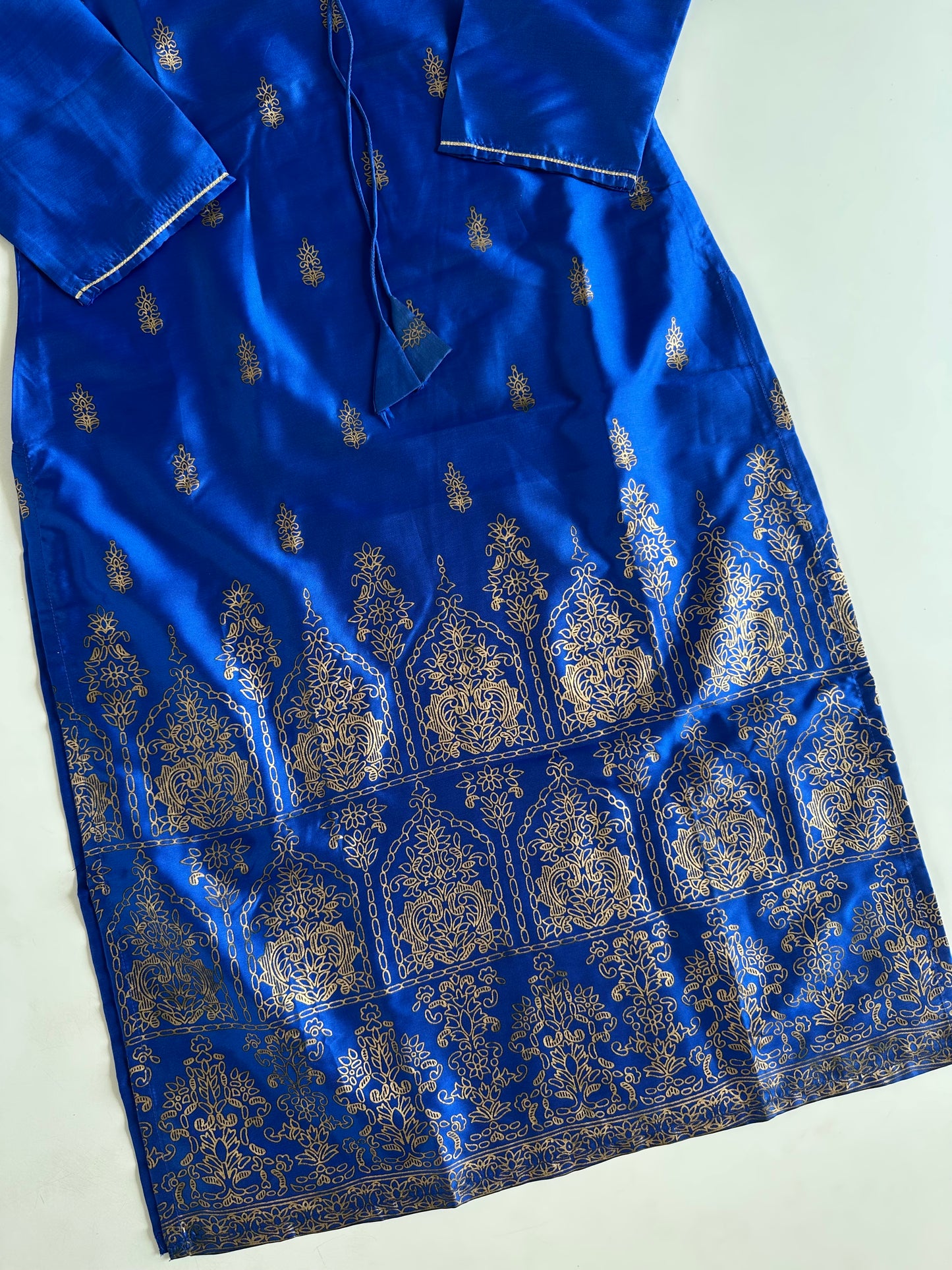 D523-Silk straight Kurti