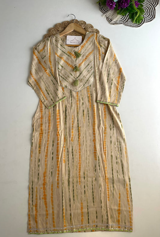 D568-Muslin straight Kurti