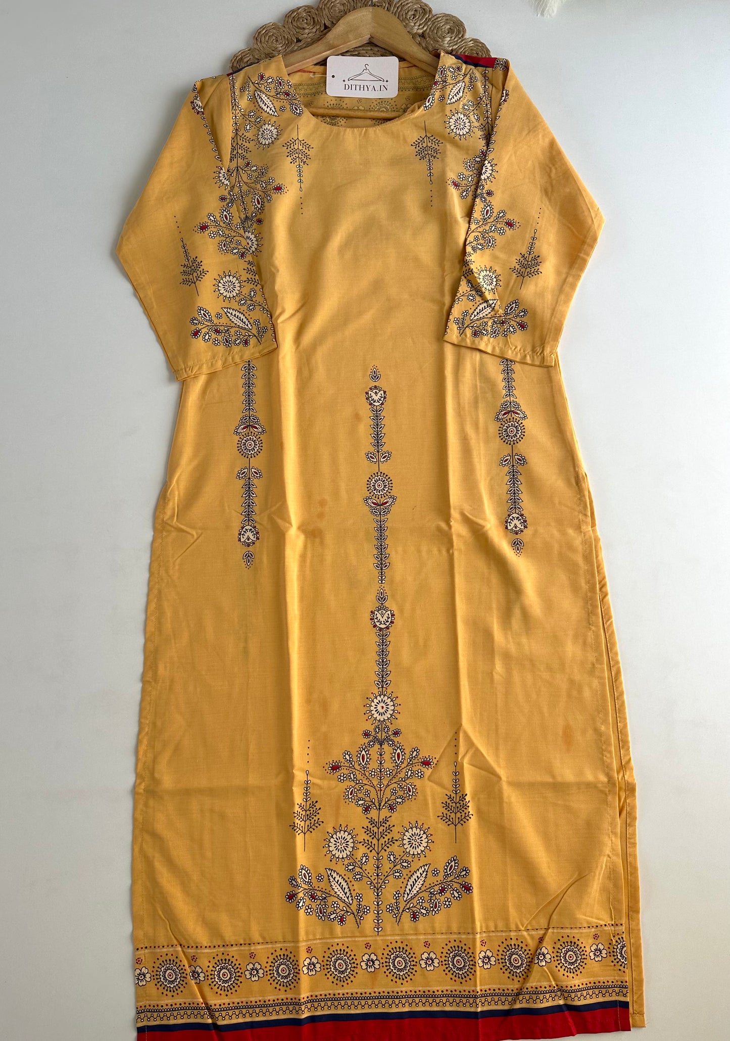 D570-Rayon straight Kurti