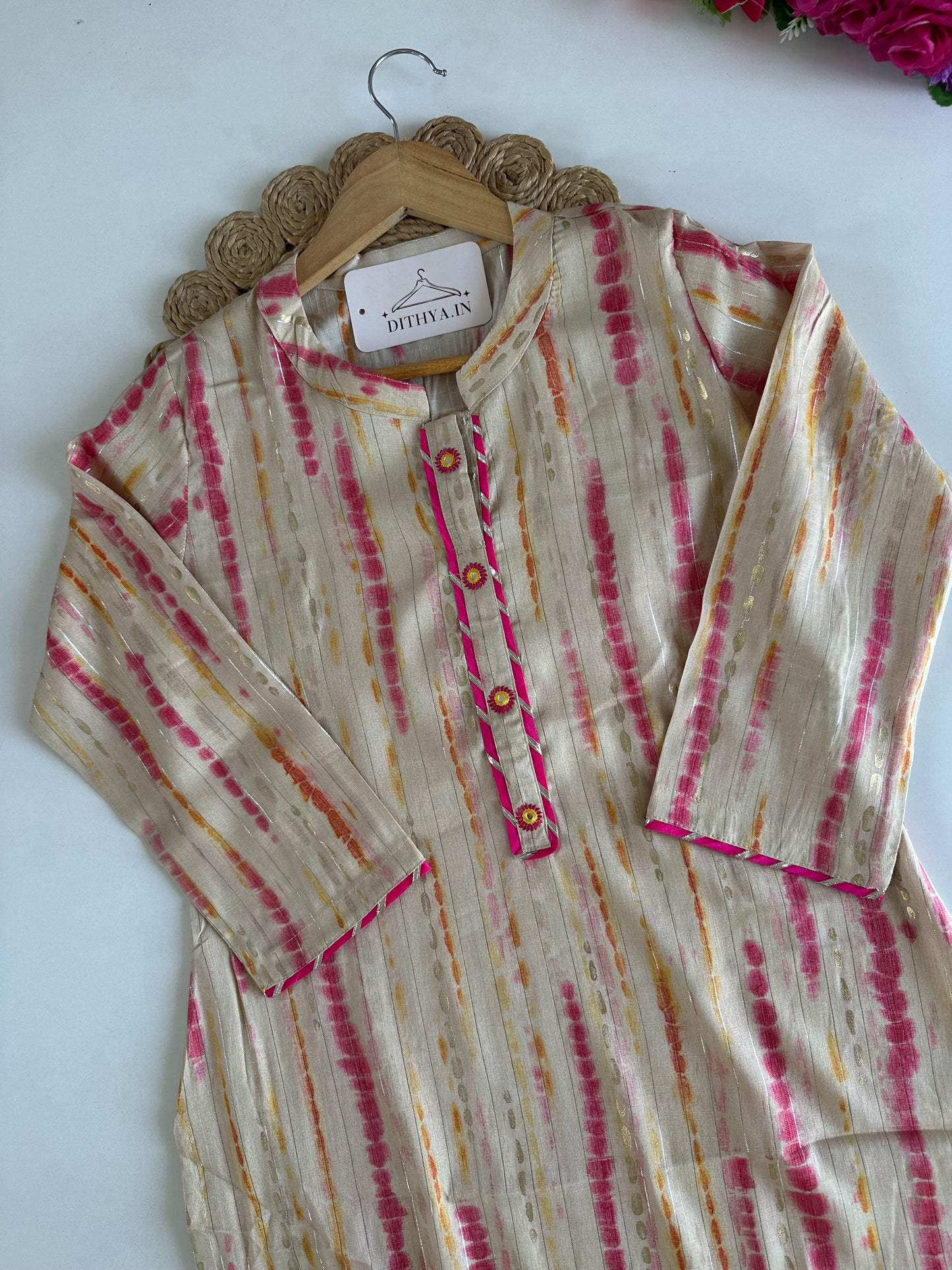 D572-Muslin straight Kurti