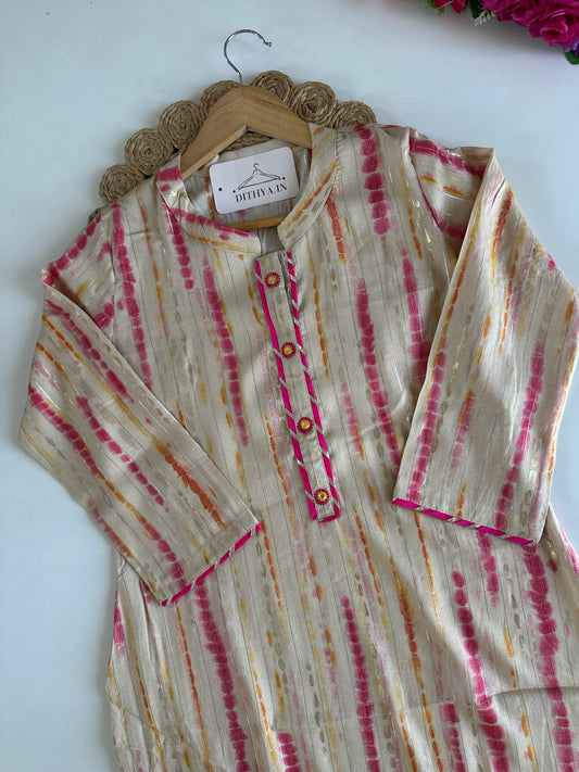 D572-Muslin straight Kurti
