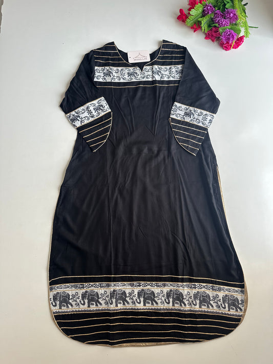D638-Cotton  straight Kurti
