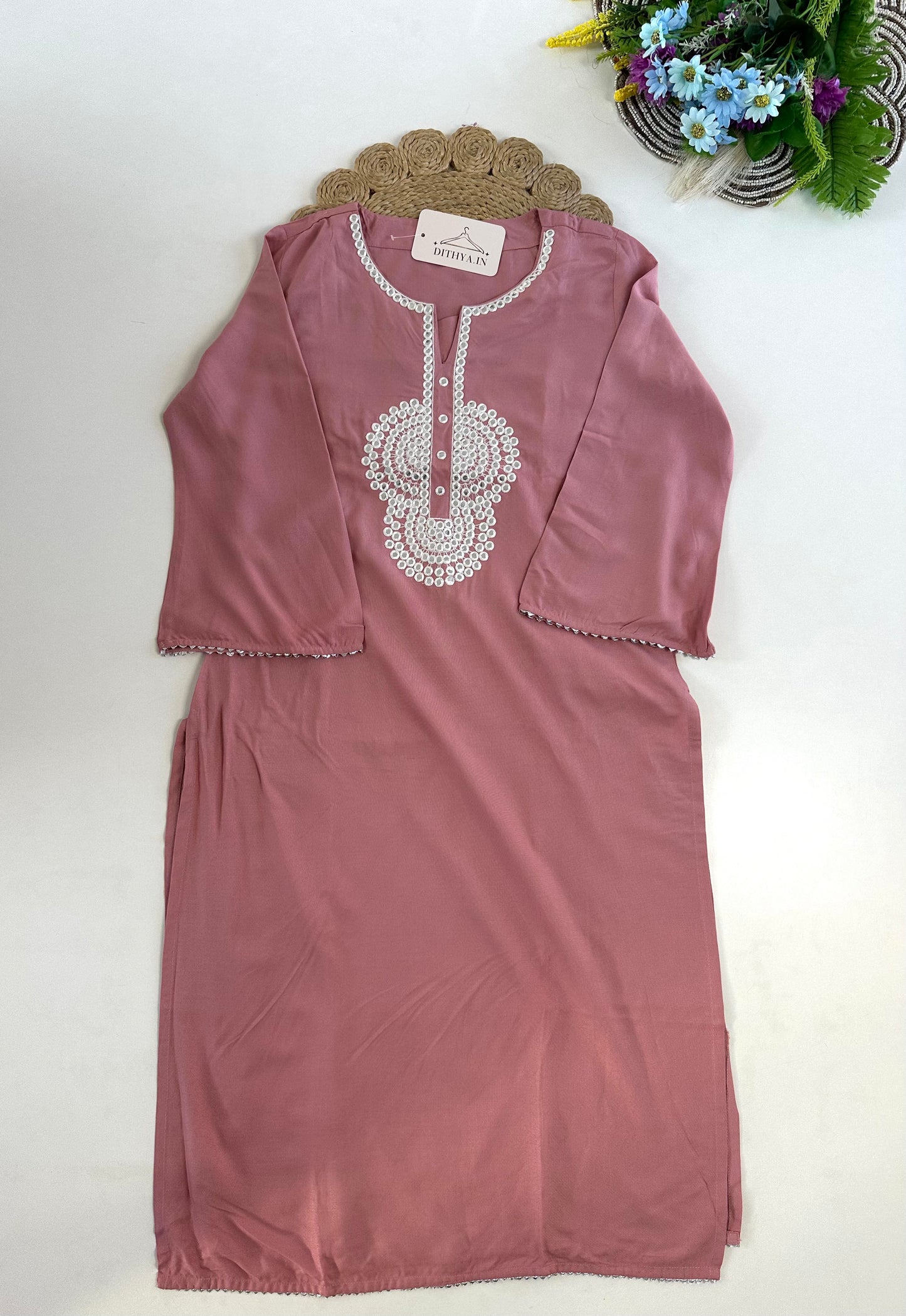 D651-Cotton straight Kurti