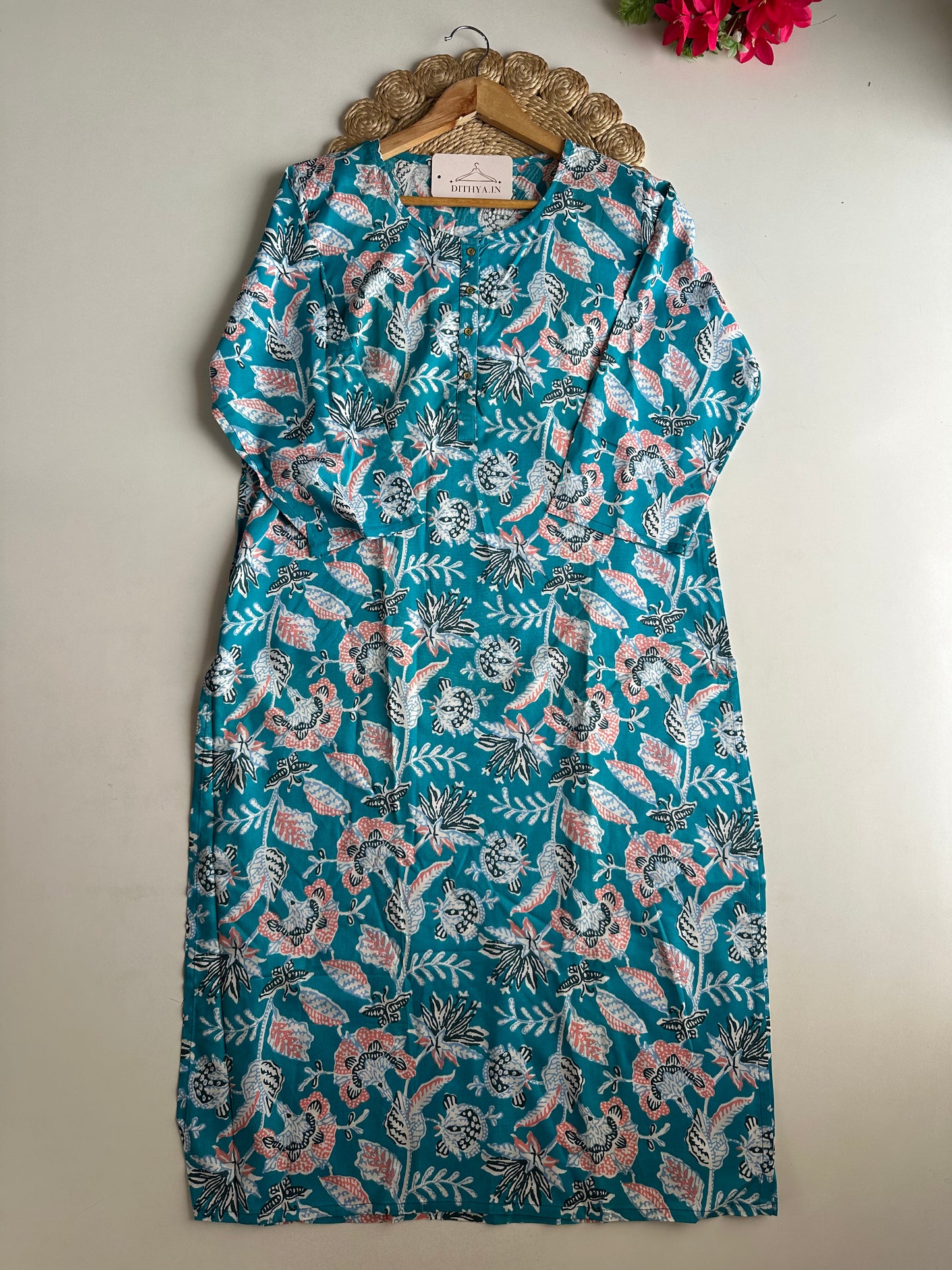 D652-Cotton straight Kurti