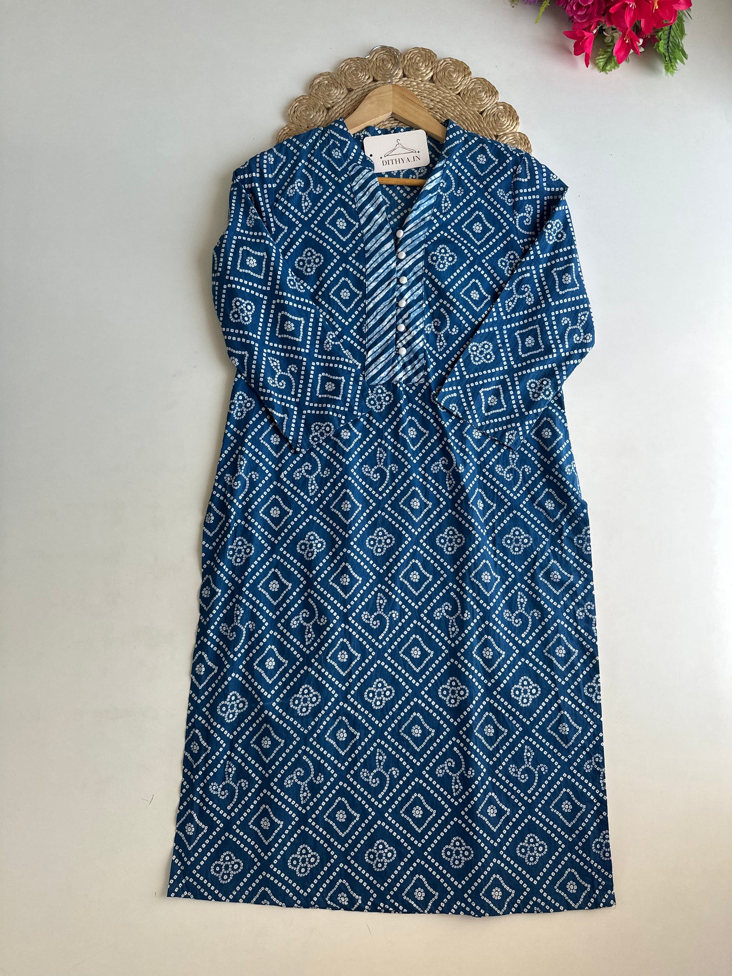 D658-Cotton  straight Kurti