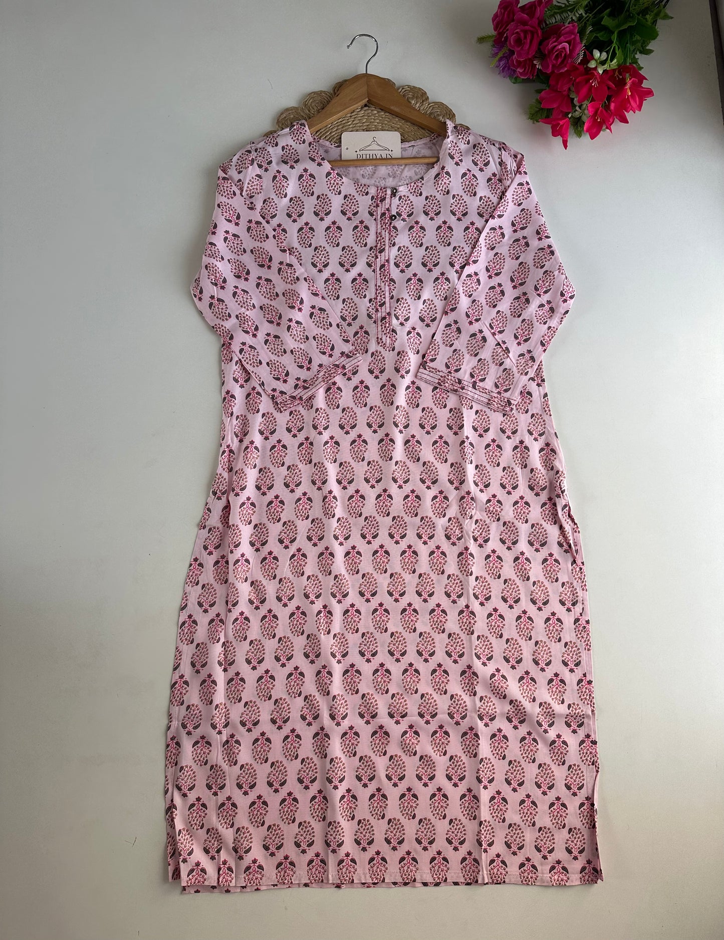 D660-Cotton  straight Kurti