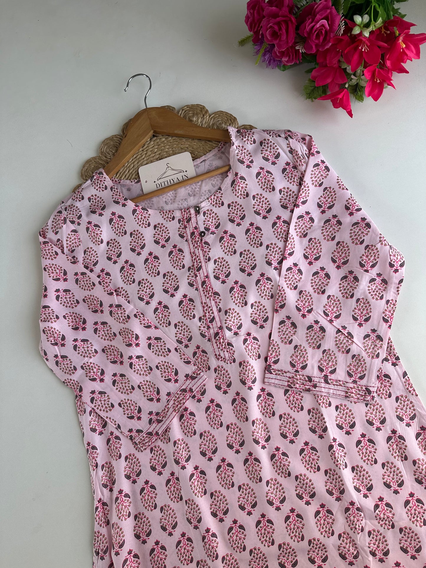 D660-Cotton  straight Kurti
