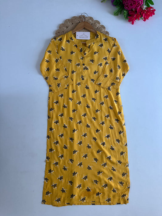 D662-Cotton  straight Kurti