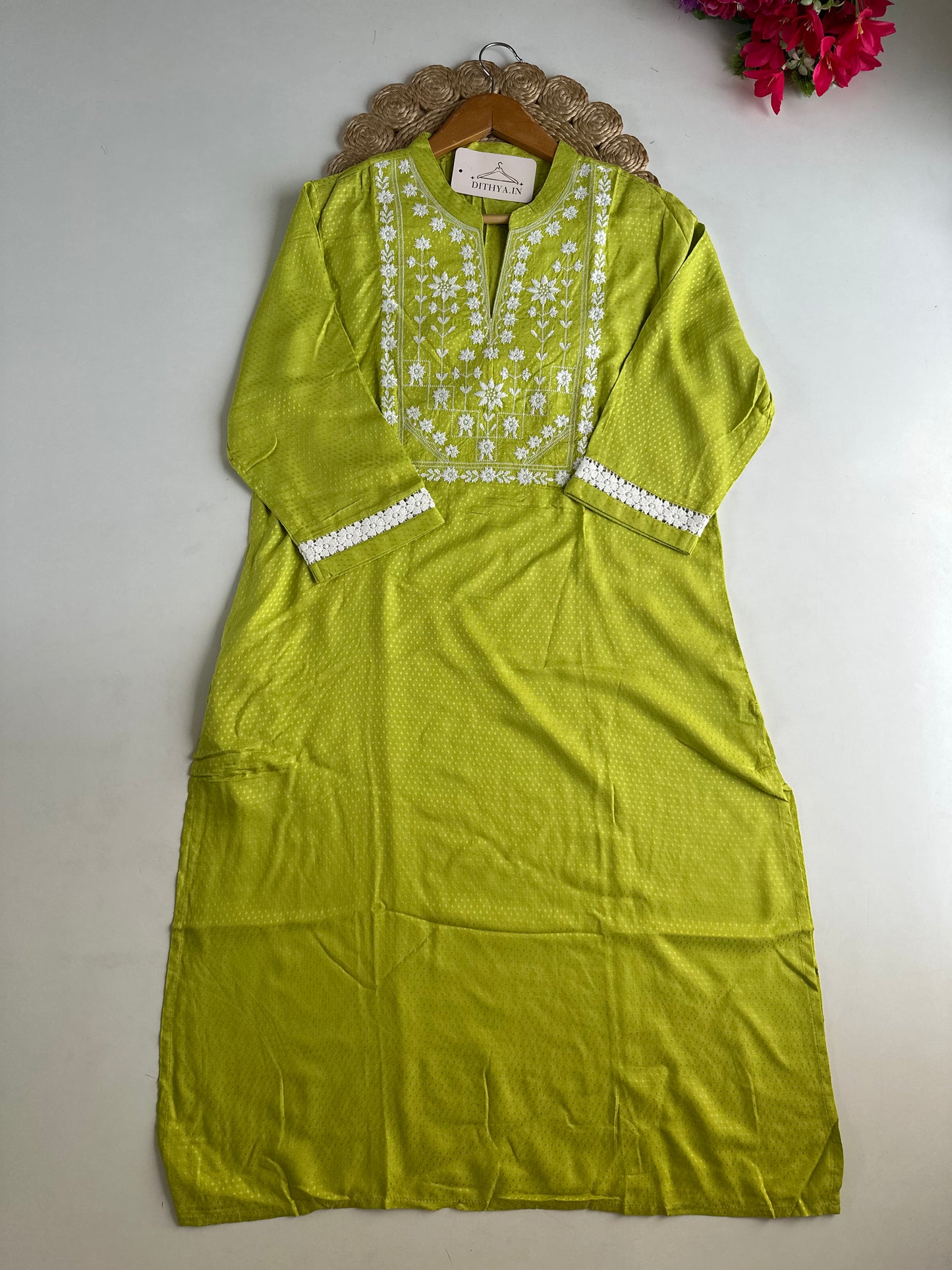 D663-Cotton straight Kurti