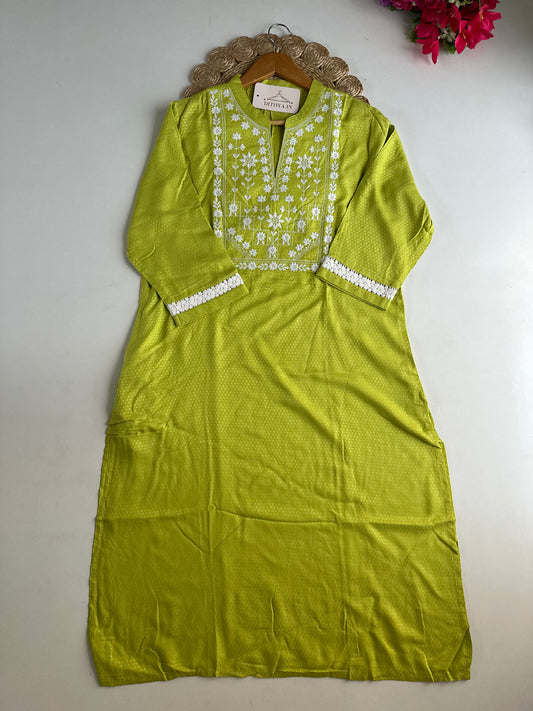 D663-Cotton straight Kurti
