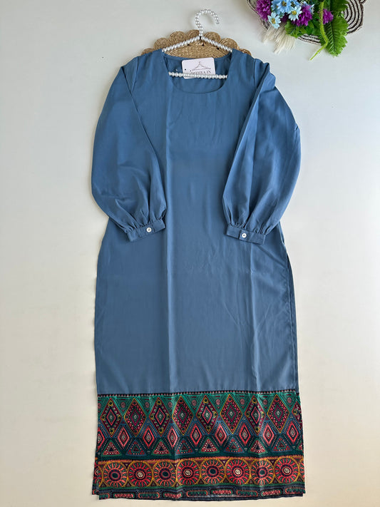 D680-Cotton straight Kurti