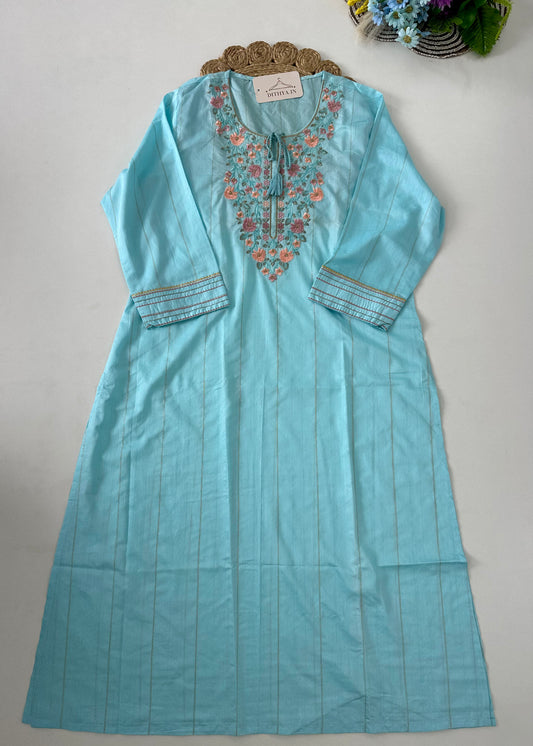 D684-Cotton straight Kurti