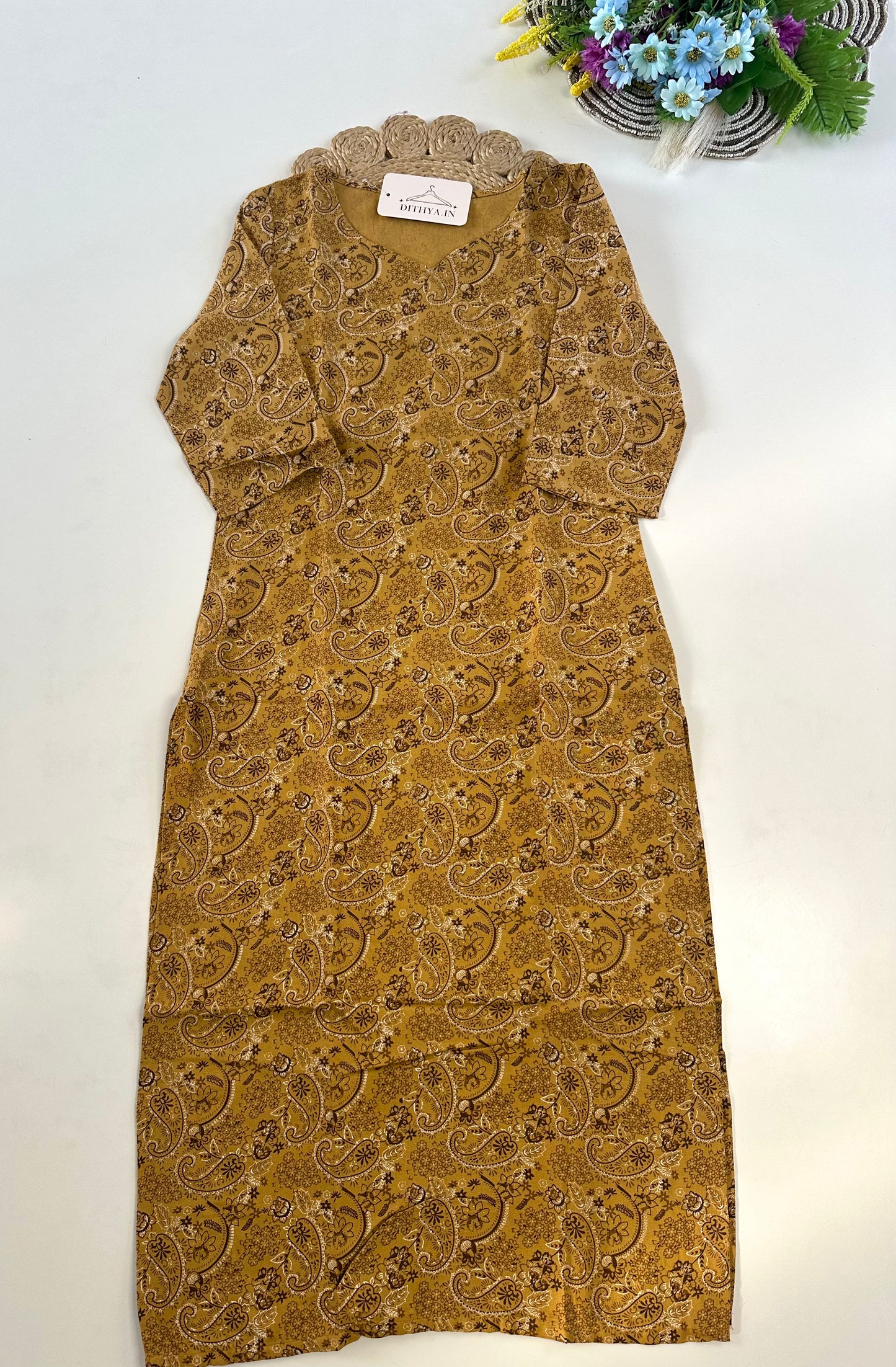 D685-Cotton straight Kurti
