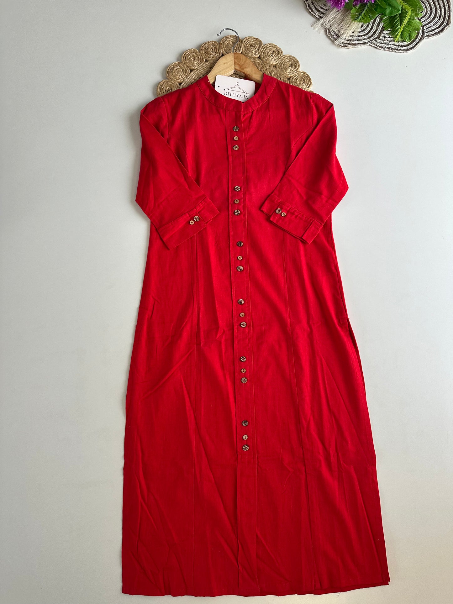 D687-Cotton straight Kurti