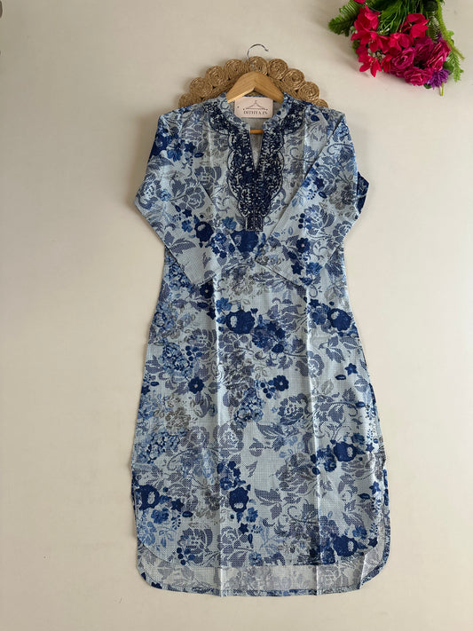 D692-Cotton straight Kurti