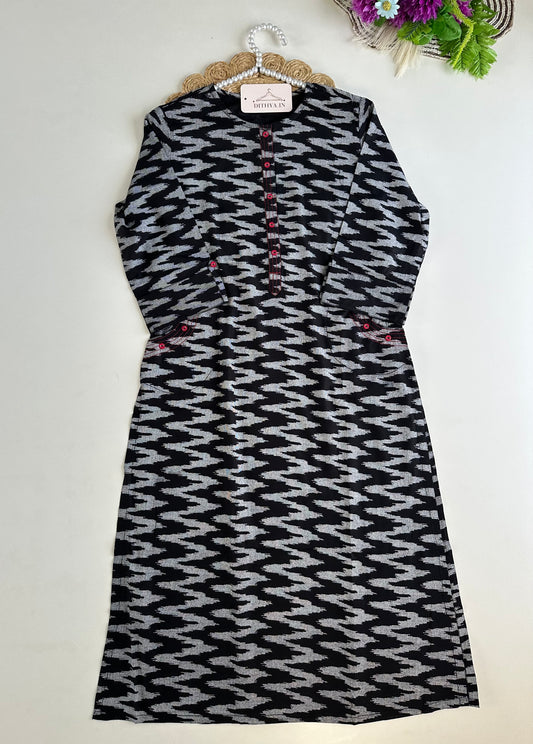 D712-Cotton straight Kurti