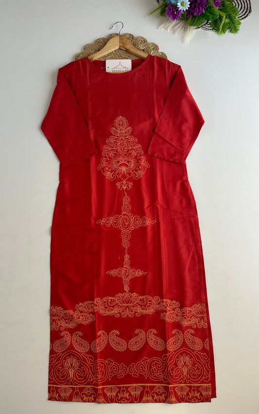 D716-Cotton straight Kurti