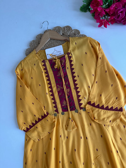 D731-Cotton Aline Kurti
