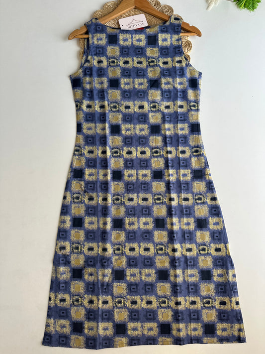 D747-Cotton  straight Kurti