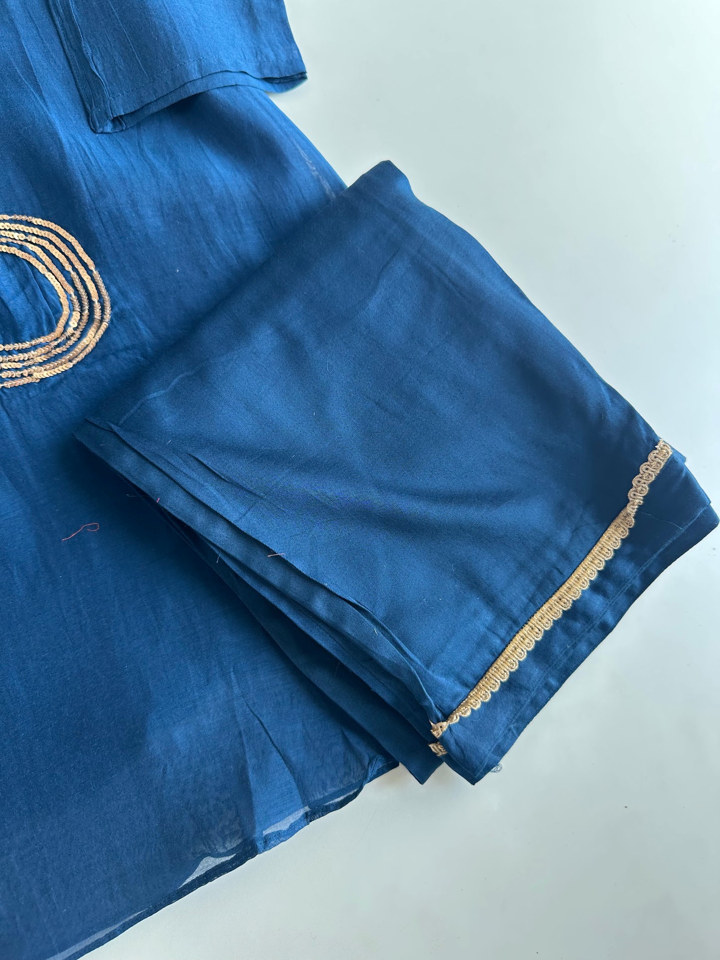 K358 - Mul Chanderi sequins coord set