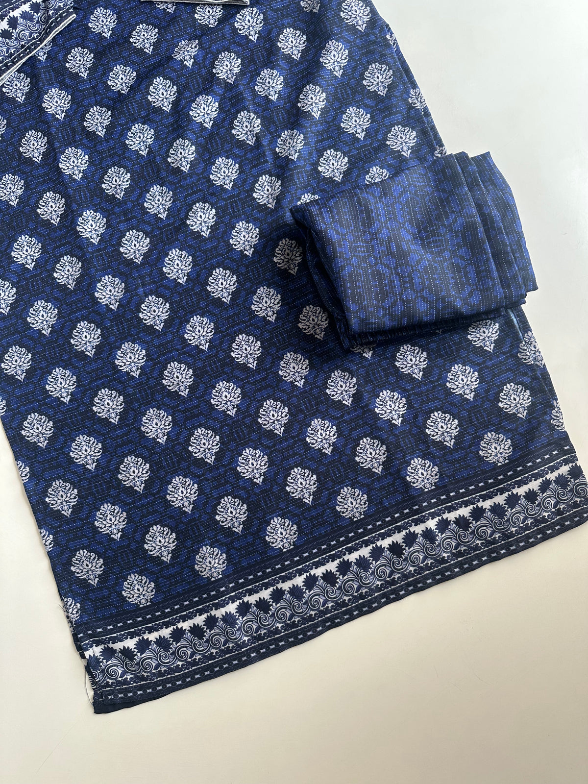 D594-Muslin straight Kurti with pants