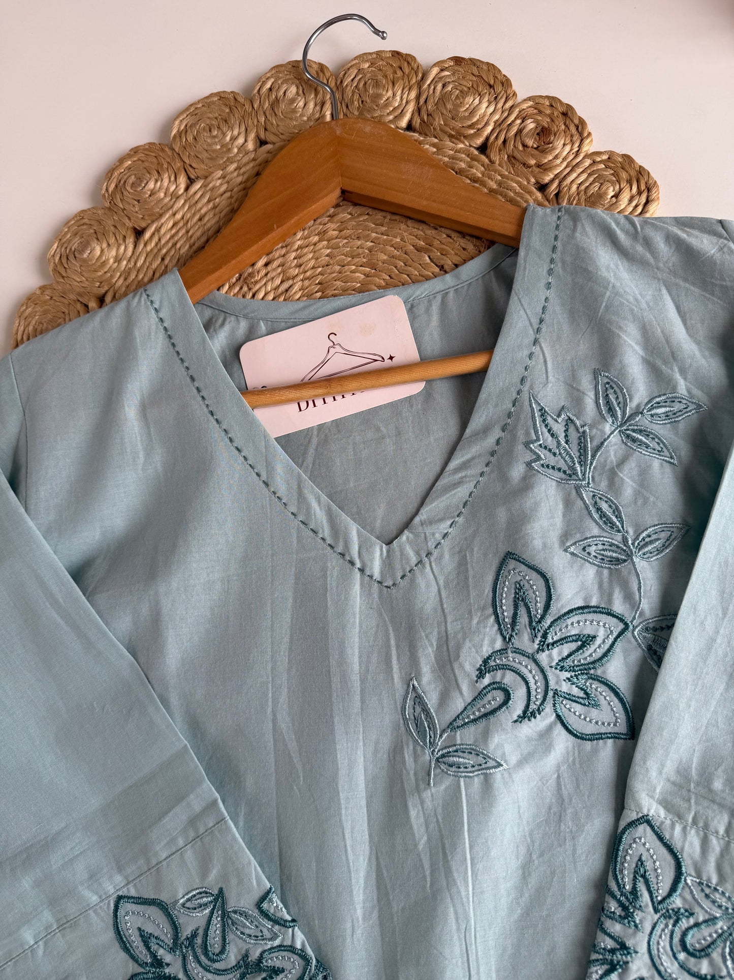 K431 - Mul cotton embroidered coord set