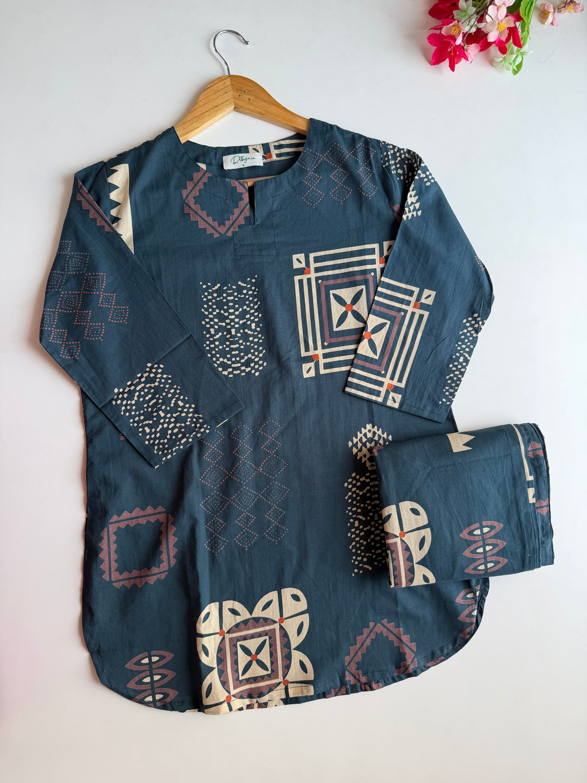 K690 - Mul cotton printed coord set