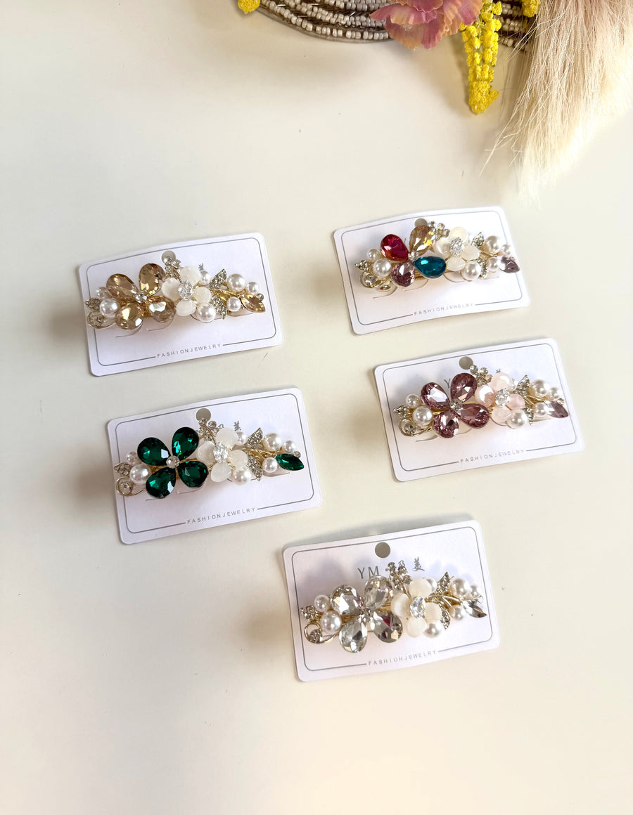 A046 - Designer stone hair clip