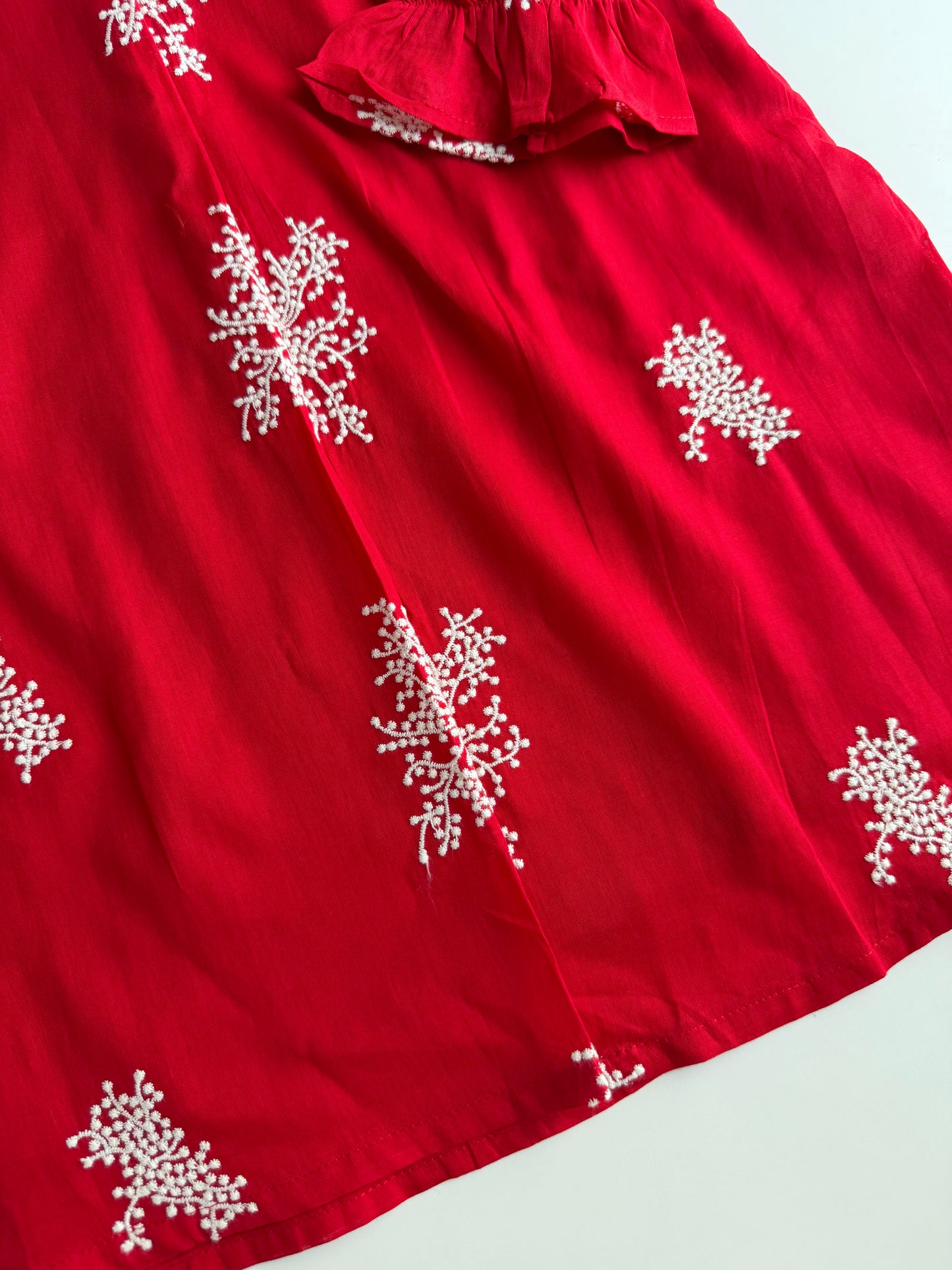 K625 - Mul chanderi embroidered coord set