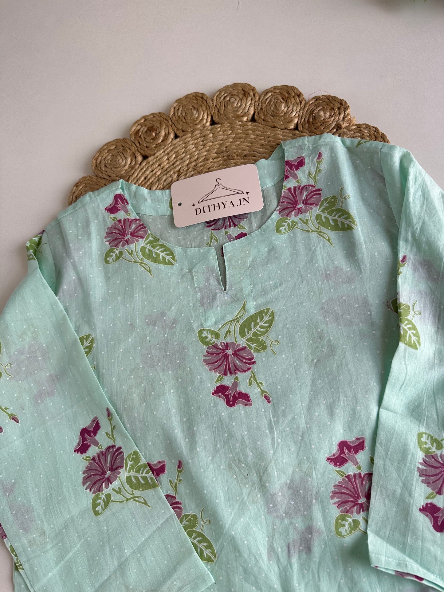 K631 - Mul cotton printed coord set
