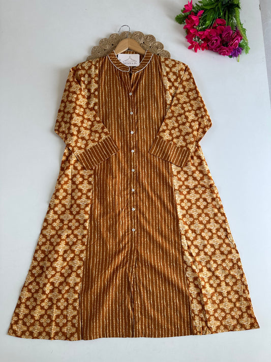D622-Cotton Aline Kurti