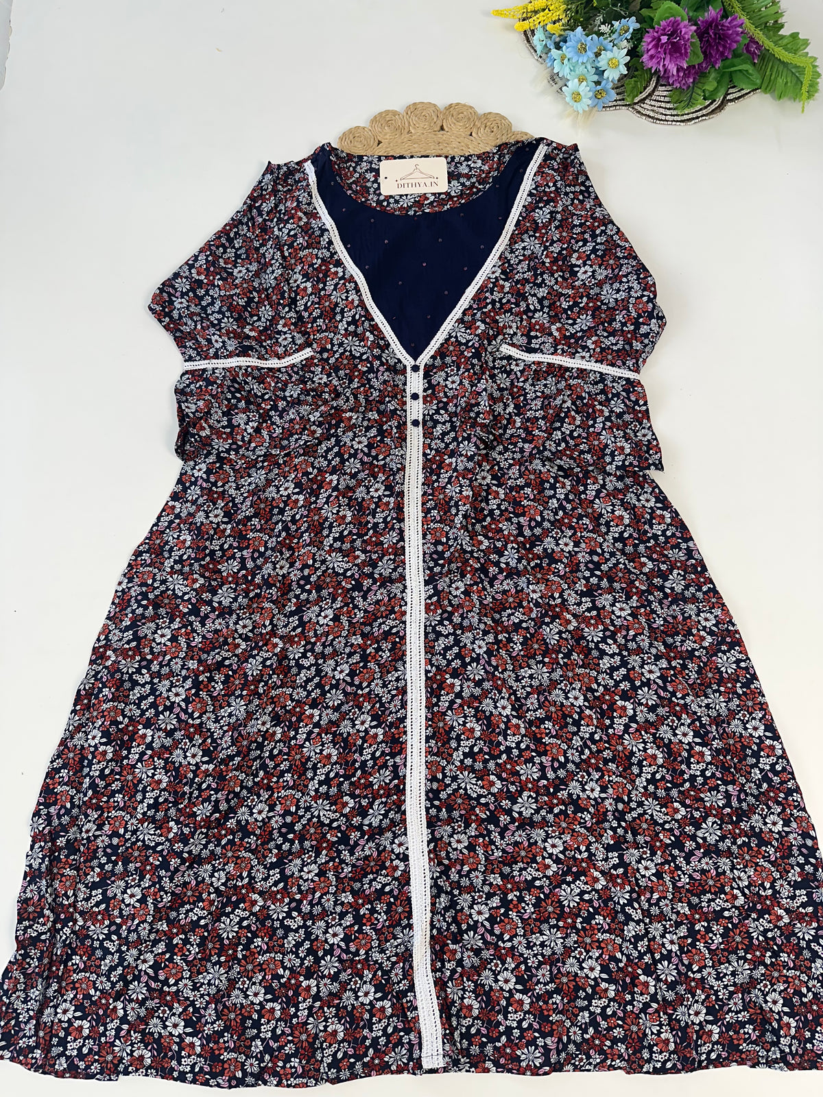 D629-Cotton Aline Kurti