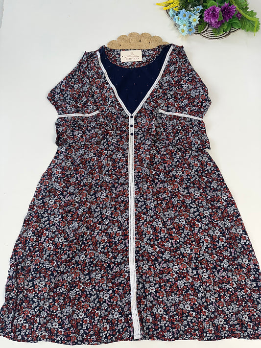 D629-Cotton Aline Kurti
