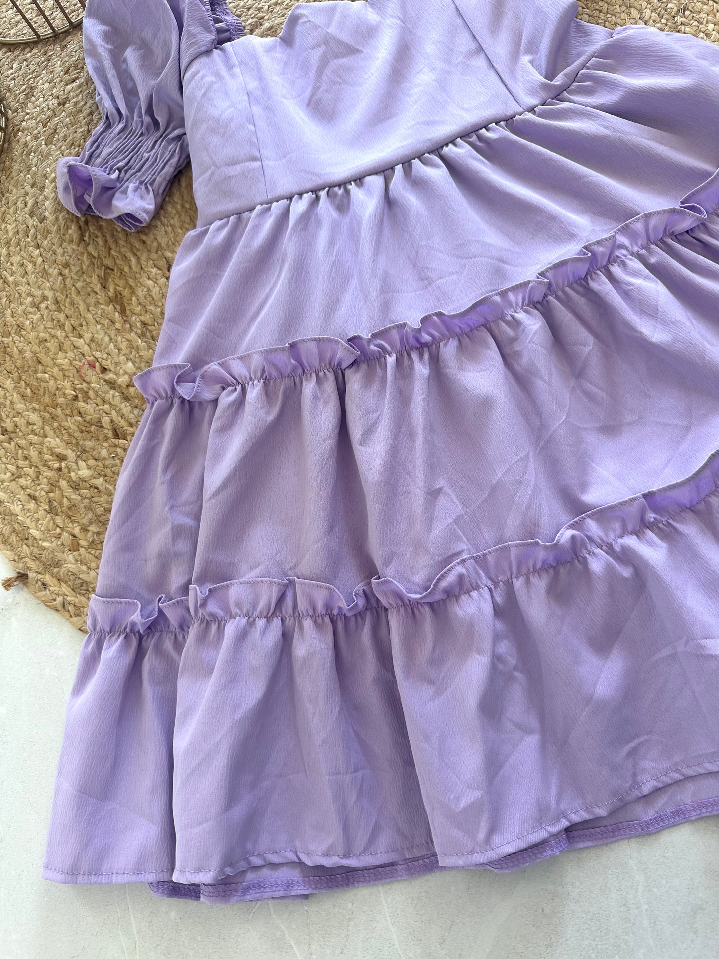 W010 - Layered stretchable Short dress in 3 colours .