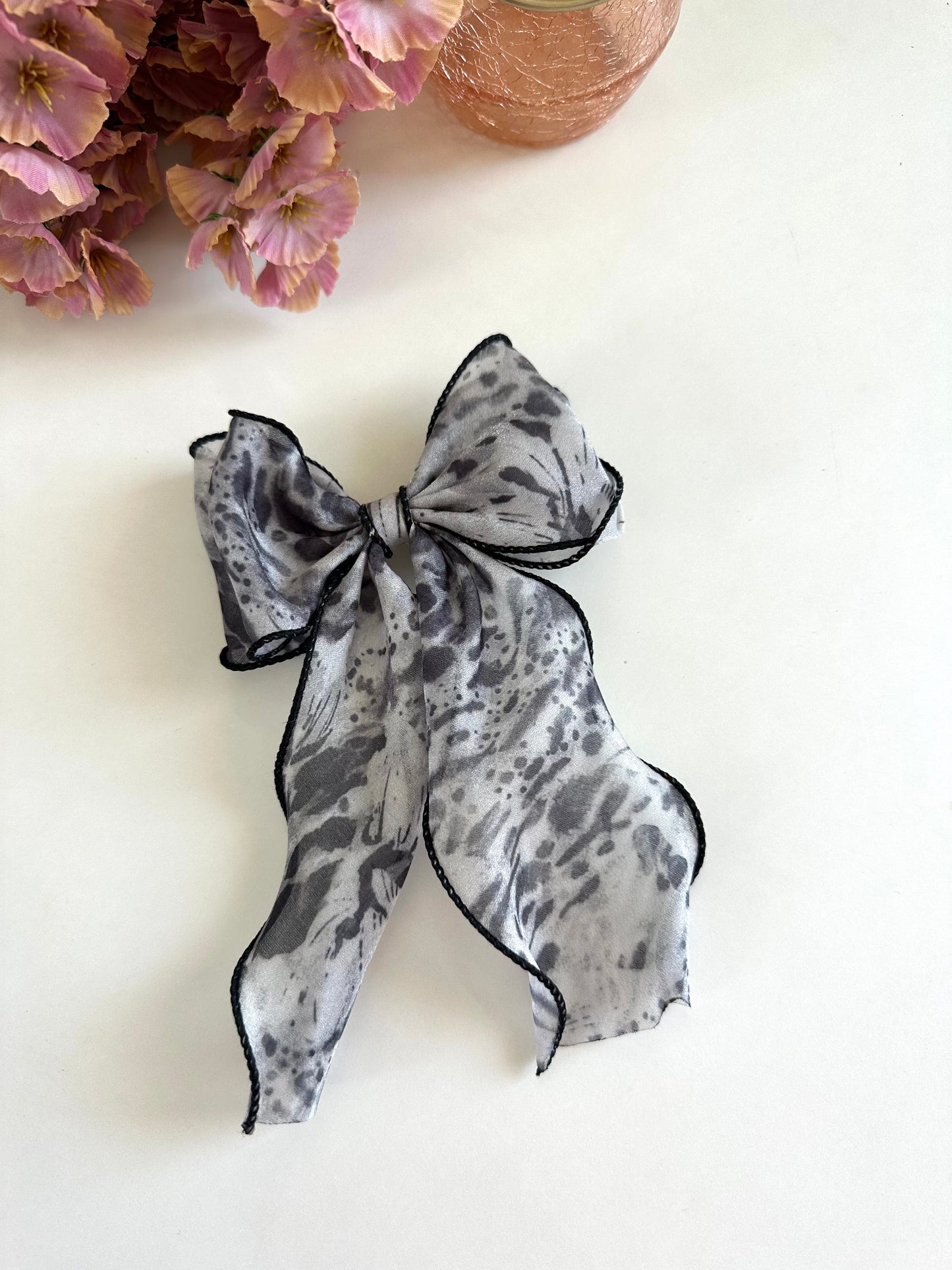 A017 - Printed bow clip (per piece)