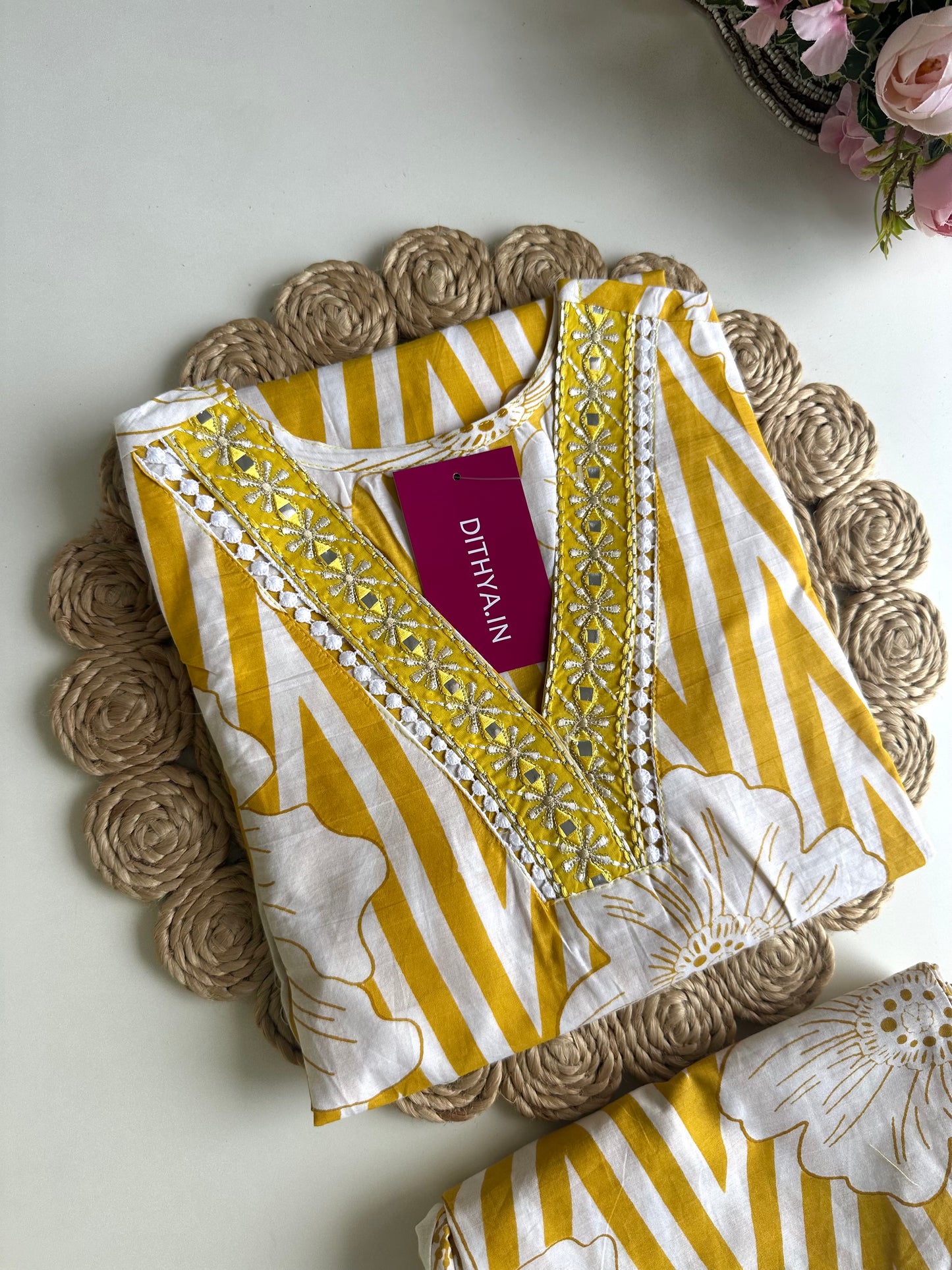 K300 - Cotton embroidered coord set
