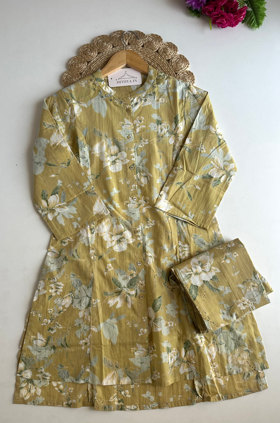 K021 - Mul cotton printed coord set