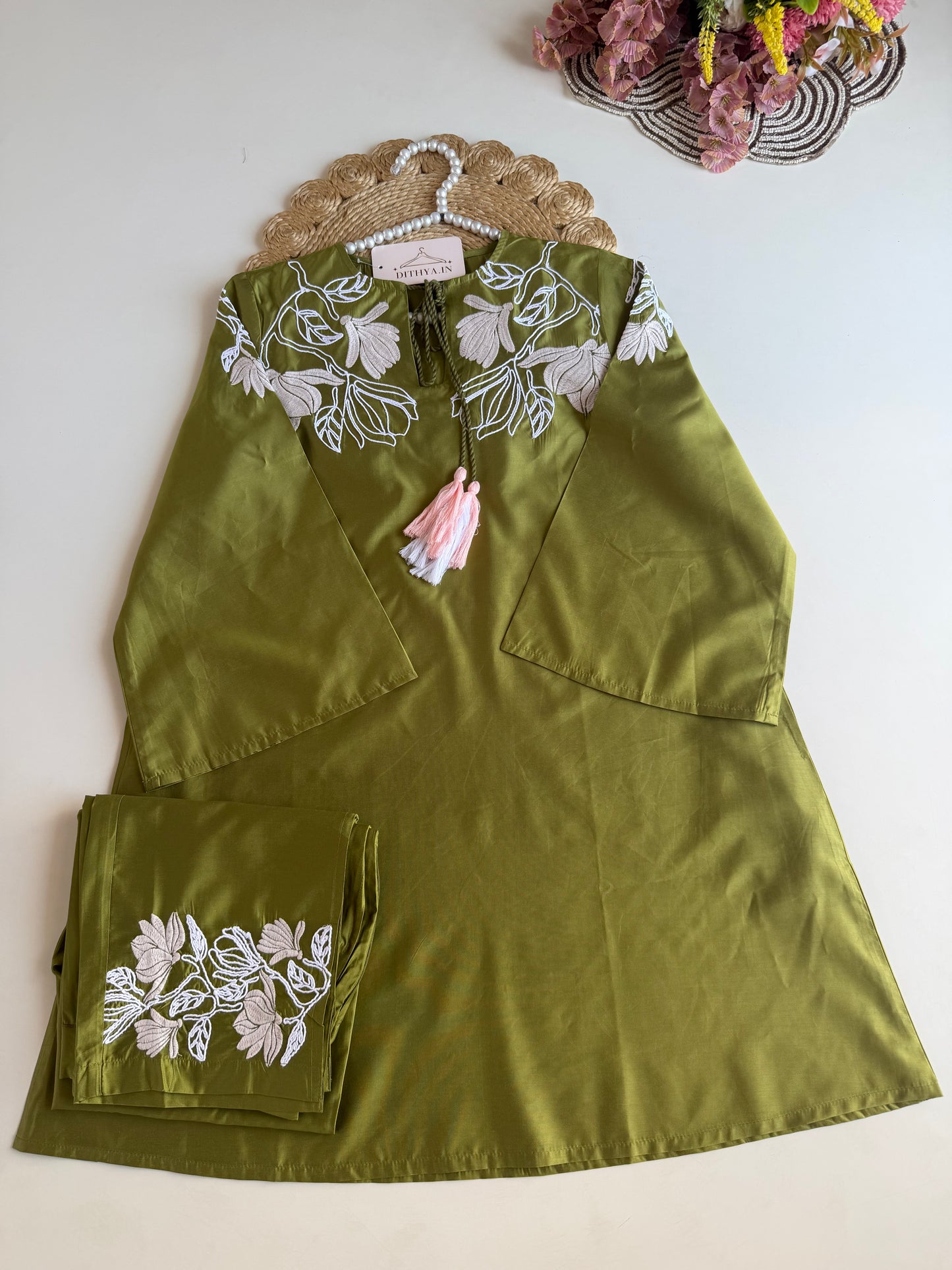 K662 - Muslin embroidered coord set