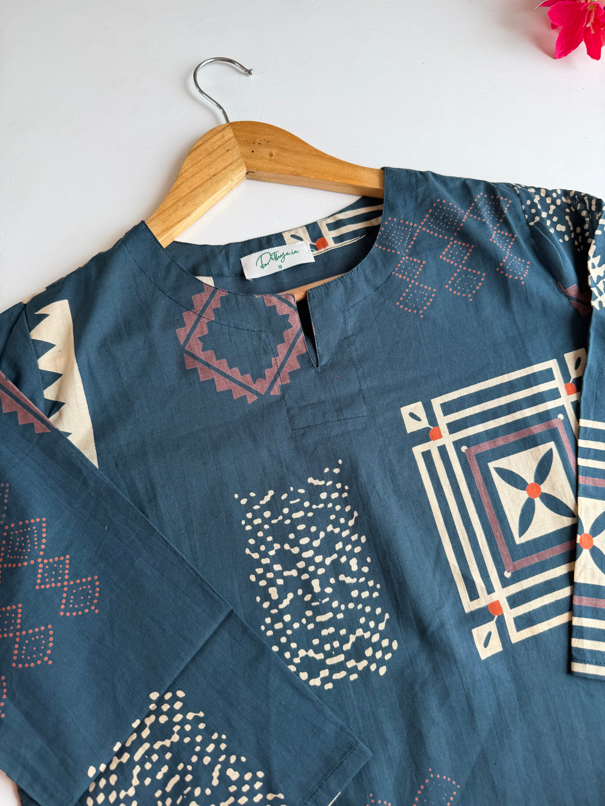 K690 - Mul cotton printed coord set