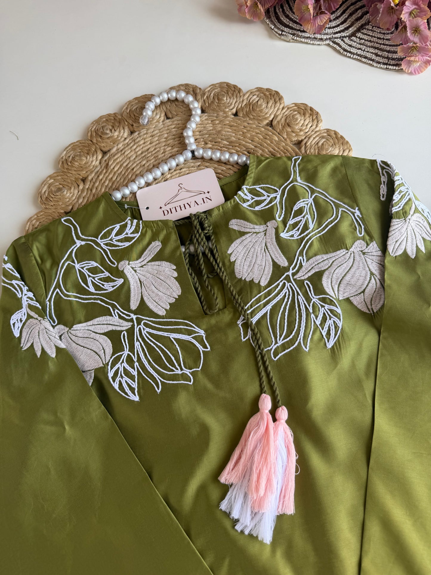 K662 - Muslin embroidered coord set