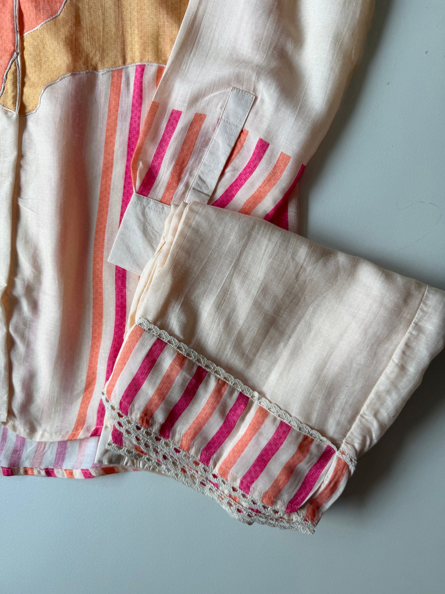 K278 - Muslin printed with handwork coord set