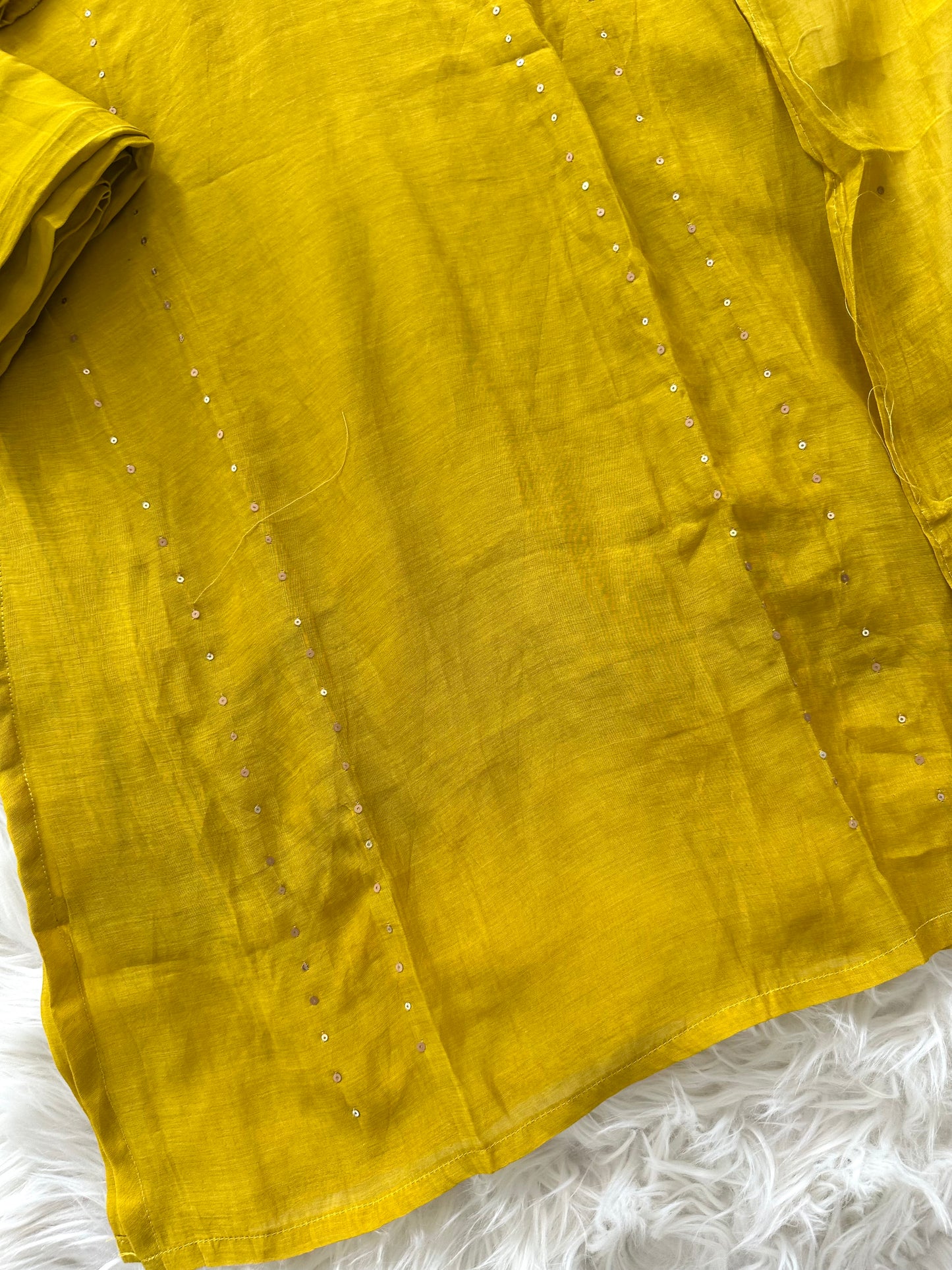 K080 - Mul Chanderi handwork straight kurti with pants and dupatta in 2 colours